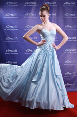 On sale !!  blue Prom Gown Evening Dress