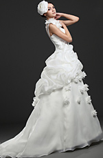 New Fabulous Ruffled Wedding Gown
