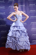 Blue Luxurious Evening  Dress