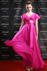 Sexy Pinkes Abendkleid Ballkleid Prom