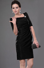 Noire Robe Cocktail /Robe de Soiree