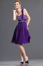 Neue Artikel Wunderbares Ein Schulter lila Ballkleid Abiballkleid Abendkleid
