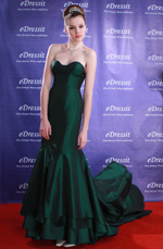 Green Sexy Ball Prom Gown Evening Dress