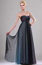 Neu Sweetheart Traegerlos Farbig Abendkleid