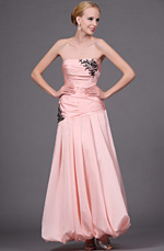 Neue Artikel Pink Traegerlos Faltig Abendkleid