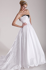 Strapless White Bridal Gown