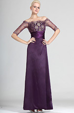 Stylish Off Shoulder Mother of the Bride Dress