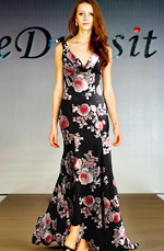 Elegant Full Length Evening Dress
