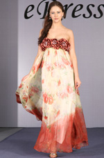 Floral Elegant Evening Dress