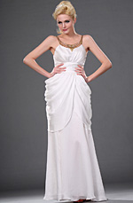 Neu Stilvoll mit leuchtender Perlen Abendkleider