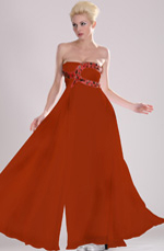 On sale Strapless Beaded Evening Dress