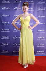 SEXY VESTIDOS DE NOCHE/ FIESTA AMARILLO