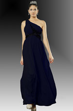 Clearance Sale ! Halle Berry Party Dress Dark Blue