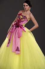 Neue Artikel Trägerlos Blumen Abiballkleid