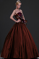 New Alluring Strapless Prom Gown