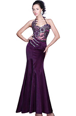 Violeta Vestido de Noche de Fiesta de Novia