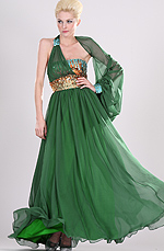 Vestido de Noche Sola Manga Particular