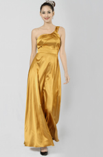 Elegant Single Shoulder Evening Dress