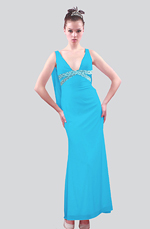 On sale !!  blue  Prom Gown Evening Dress