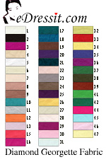 Diamond Georgette Color Chart