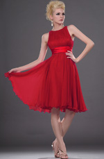 Clearance Sale ! Red Cocktail Dress--Size UK10