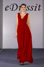 Clearance Sale !  Red Evening Dress--UK6