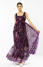 Fully Sequined Evening Dress