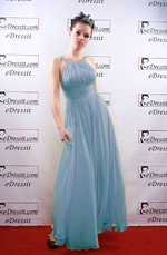On sale !!  blue Prom Gown Evening Dress