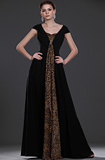 New Elegant Black Mother of the Bride Dress