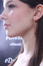 New Red Brightly Earring
