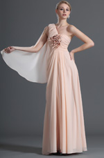 Wunderbar Ein Schulter Rosa Abendkleid