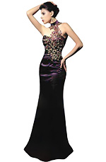 Púrpura Vestido de Noche de Novia de Fiesta