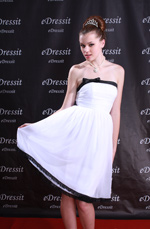 White Mini Short Ball Gown Cocktail Dress