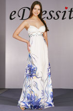 VESTIDO DE NOCHE/100% Real Silk