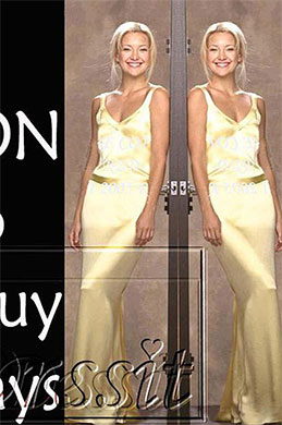 Sexy Jaune Célébrités / Star Robe