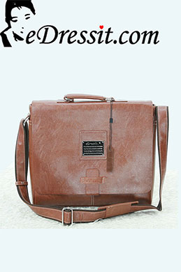 Cuir  Sac à Bandoulière de l'Homme Sac Epaule Brun