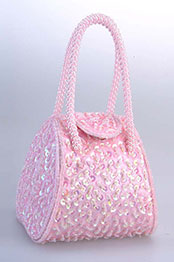 Pinke Frauen-Handtasche/Portemonnaie