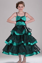 Adorable  Tenues de cortège filles Verte Noire