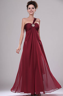 Attraktiv Sexy Rot Ein-Schluter Abendkleid