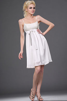 New Appealing White Cocktail Dress