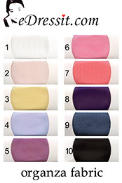 Organza Color Chart Organza Color Chart