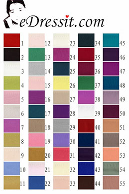 Crepe satin Color Chart