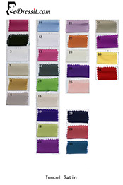 Tencel Satin Color Chart