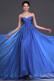 Strapless Blue Evening Dress Strapless Blue Evening Dress