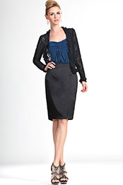 Fashionable Dame Dentelle Veste Courte