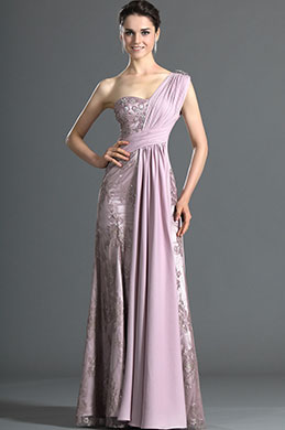 Bretelle Seule Dentelle Robe de Soirée