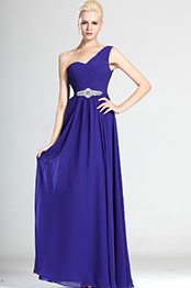 Amazing Stylish Single Shoulder Evening Dress