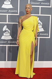Custom-made Amber Rose Grammy Awards Dress