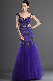 A La Monde Bretelle Noire Robe de Soirée A La Monde Bretelle Noire Robe de Soirée