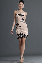 Fantastico Sin Tirante Negro Encaje Vestido de Coctel Vestido de Fiesta Fantastico Sin Tirante Negro Encaje Vestido de Coctel Vestido de Fiesta